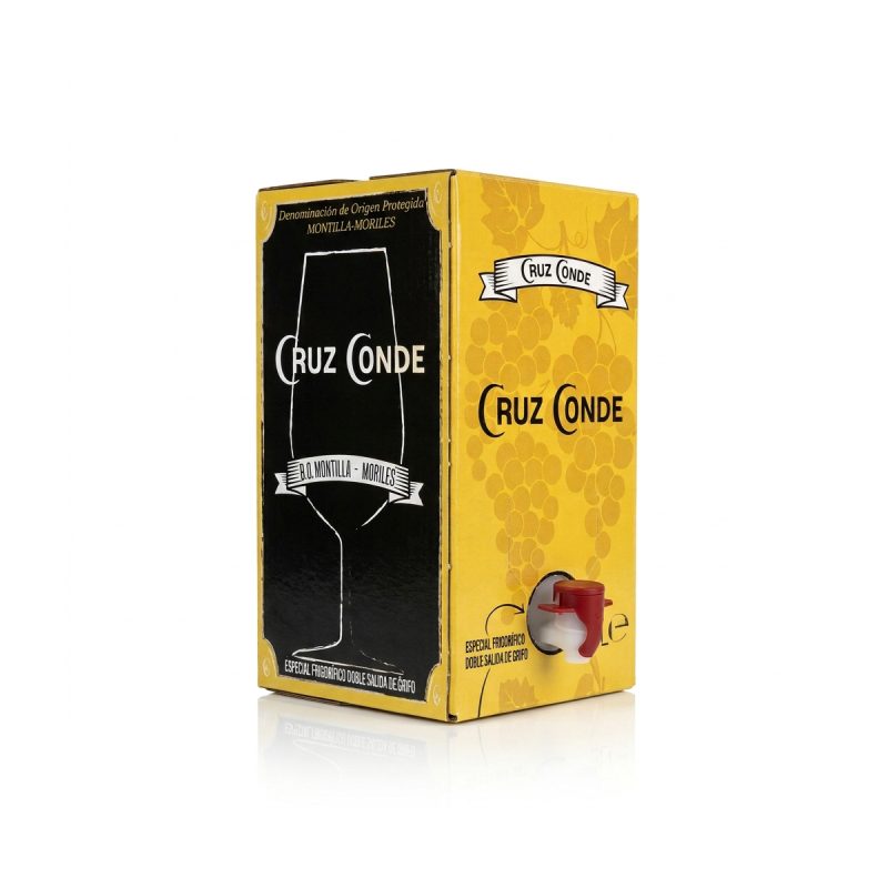 Montilla-Moriles bag in box 3 litros Cruz Conde, vino Moriles D.O.P.