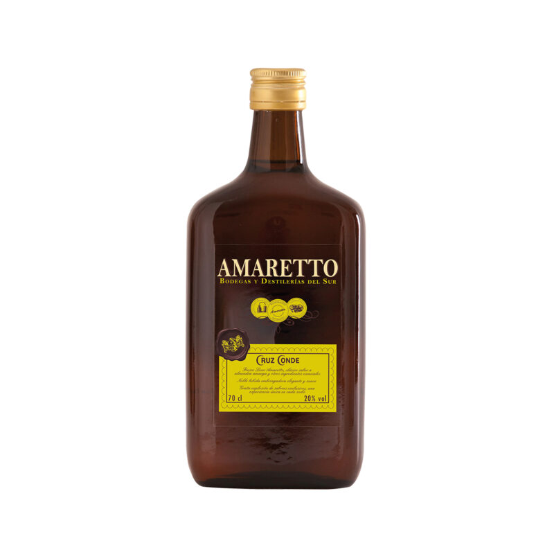 Amaretto Cruz Conde licor de almendra amarga, botella 70 cl