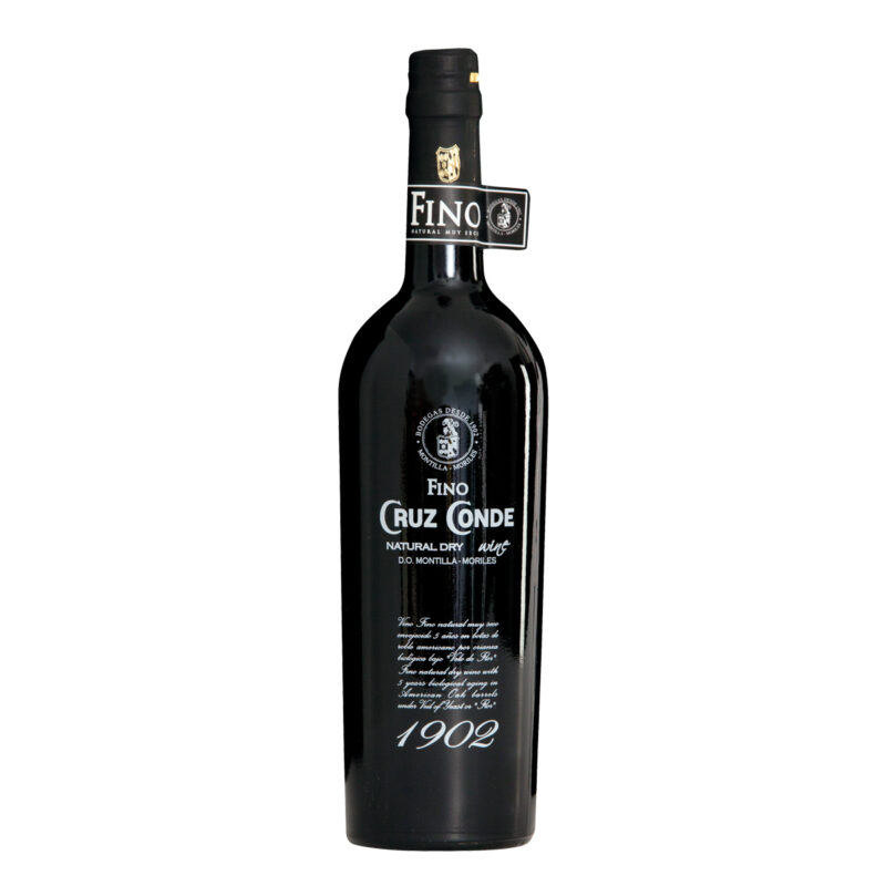 Fino Cruz Conde 1902 botella 75 cl, fino natural muy seco 5 años D.O.P. Montilla-Moriles