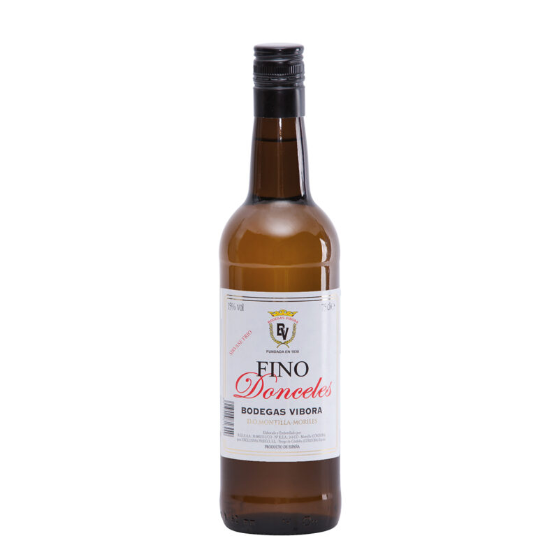 Fino Donceles Bodegas Víbora botella 75 cl, vino fino D.O.P. Montilla-Moriles
