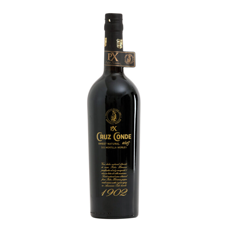 Pedro Ximénez Cruz Conde 1902 botella 75 cl, vino dulce natural PX 5 años D.O.P. Montilla-Moriles