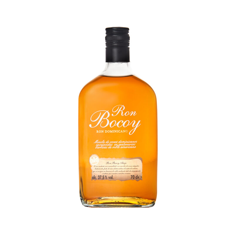 Ron Bocoy Añejo ron dominicano envejecido en roble americano, botella 70 cl