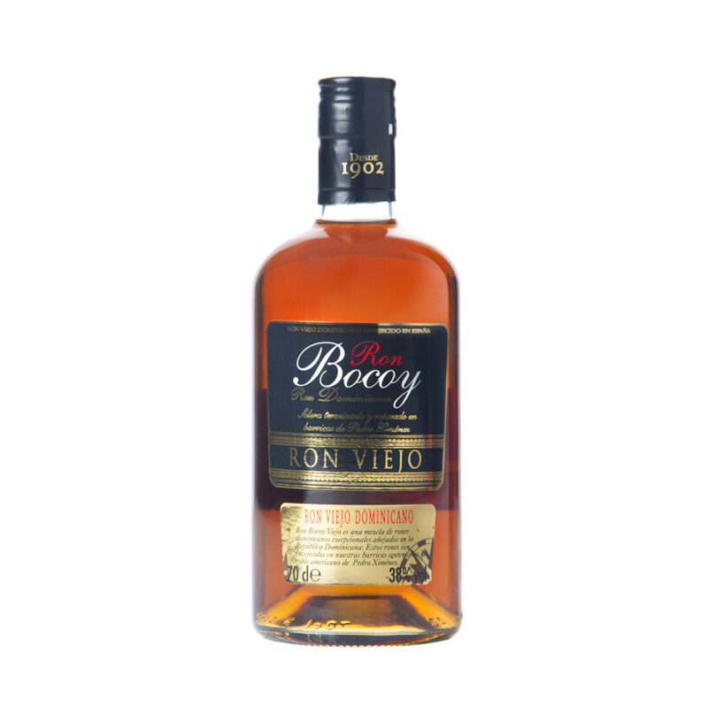 Ron Bocoy Viejo ron dominicano reposado en barricas de Pedro Ximénez, botella 70 cl