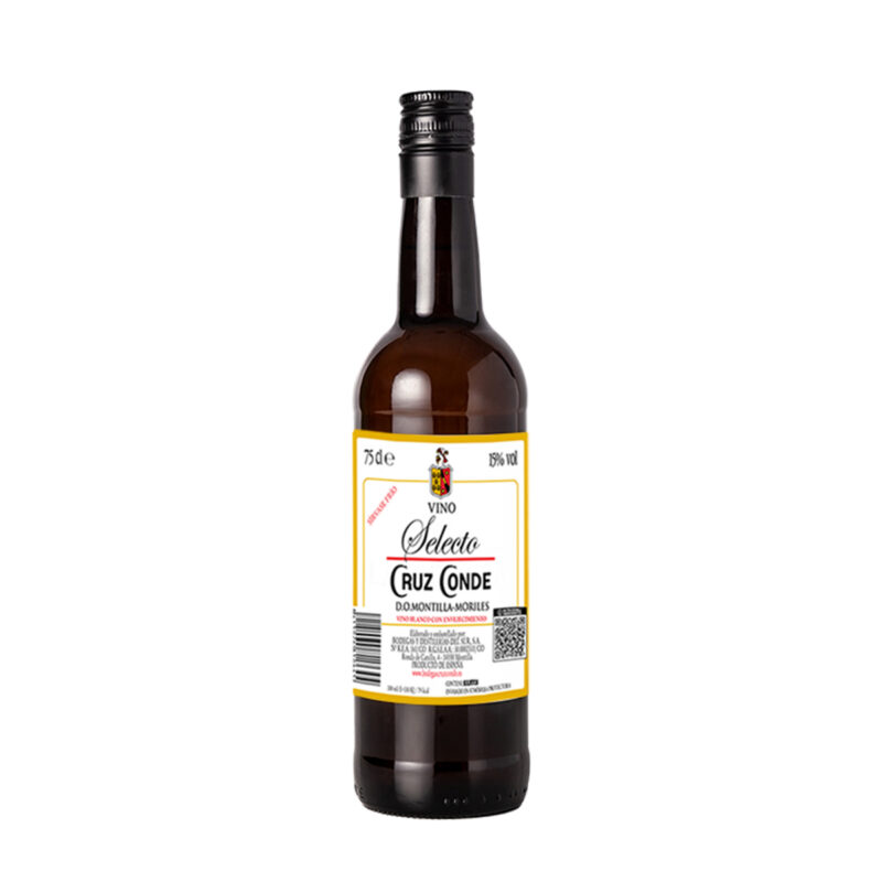 Selecto Cruz Conde botella 75 cl, vino blanco con envejecimiento D.O.P. Montilla-Moriles