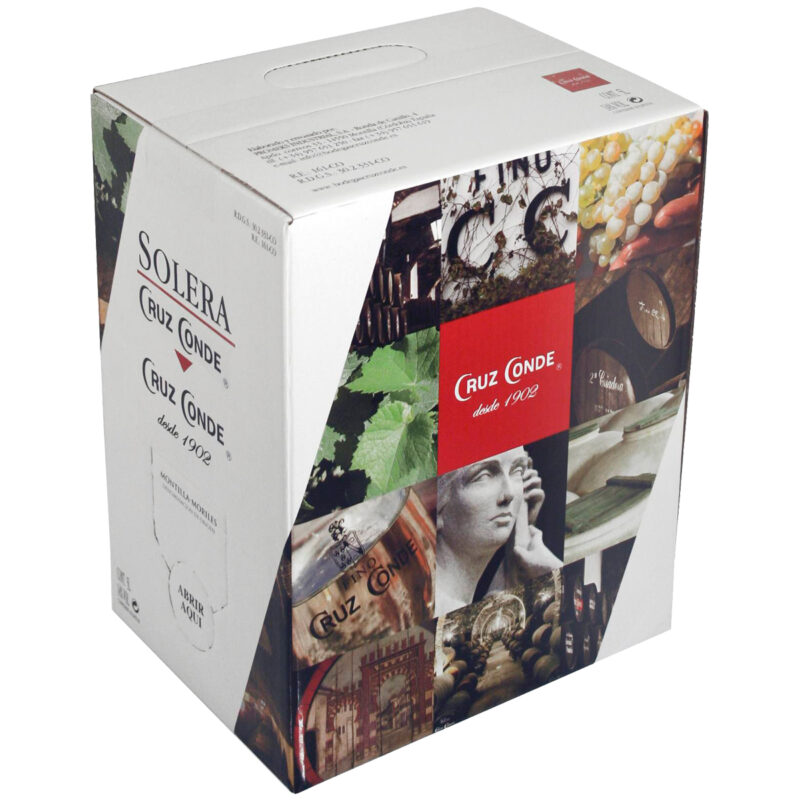 Solera Cruz Conde bag in box 5 litros, vino generoso D.O.P. Montilla-Moriles
