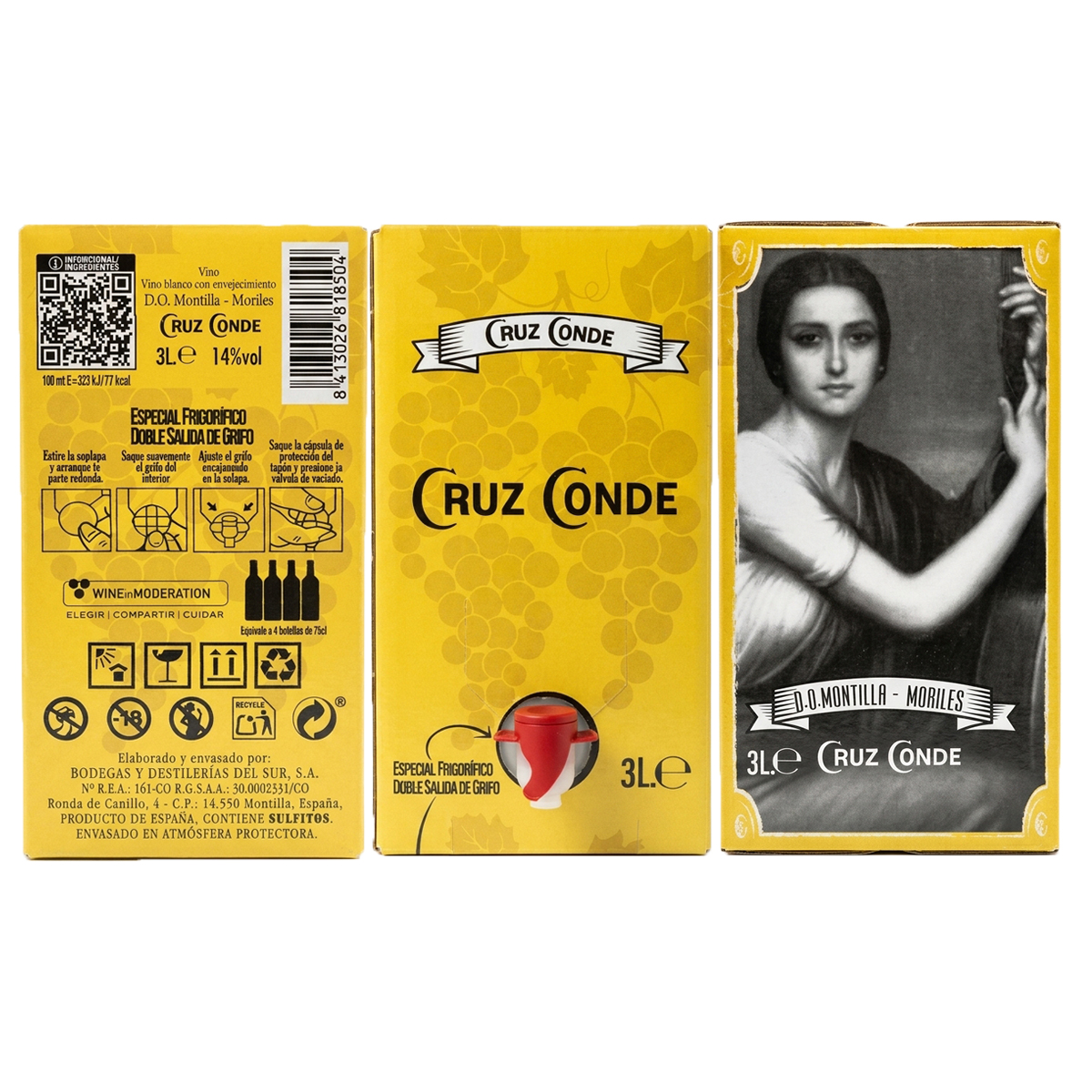 Montilla-Moriles Bag in Box 3 Litros Cruz Conde - Image 2