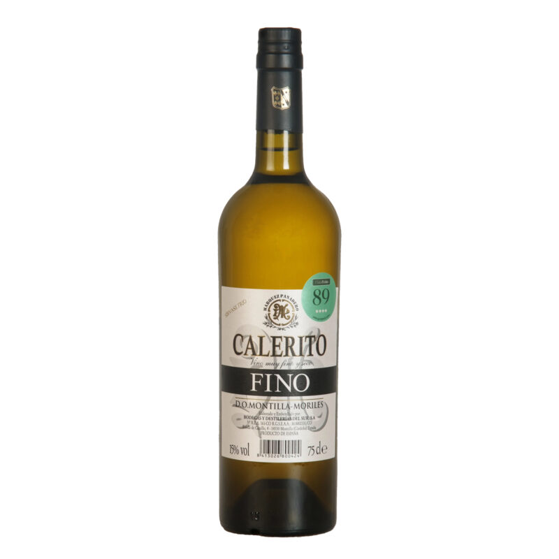Fino Calerito Márquez Panadero botella 75 cl, vino muy fino y seco D.O.P. Montilla-Moriles
