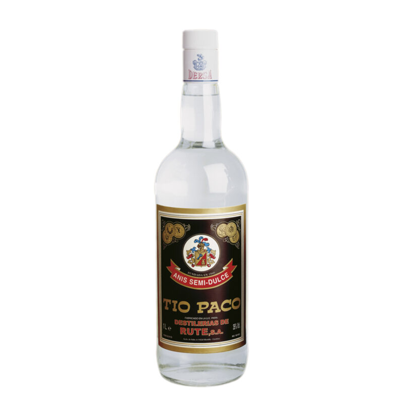 Anís Semidulce Tío Paco 1 L en botella de cristal