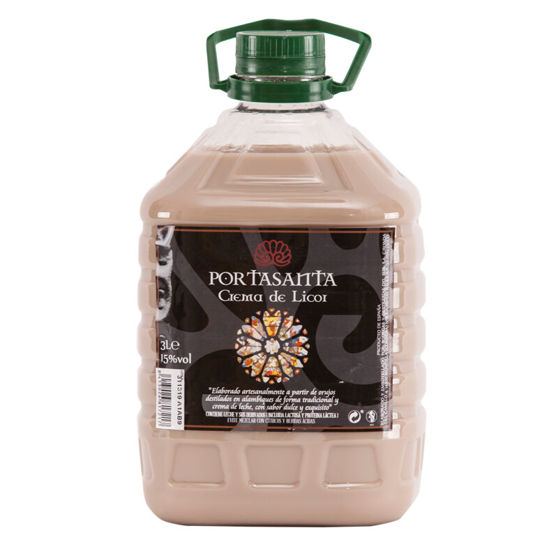 Crema de Licor Portasanta 3 L en garrafa con asa