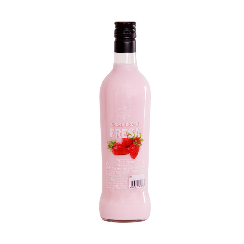 Licor Crema Fresa Cruz Conde, botella 70 cl