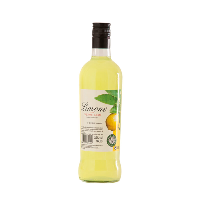 Limone Cruz Conde licor de limón, botella 70 cl