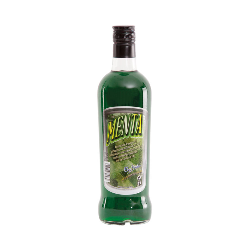 Licor Menta Cruz Conde licor de menta verde, botella 70 cl