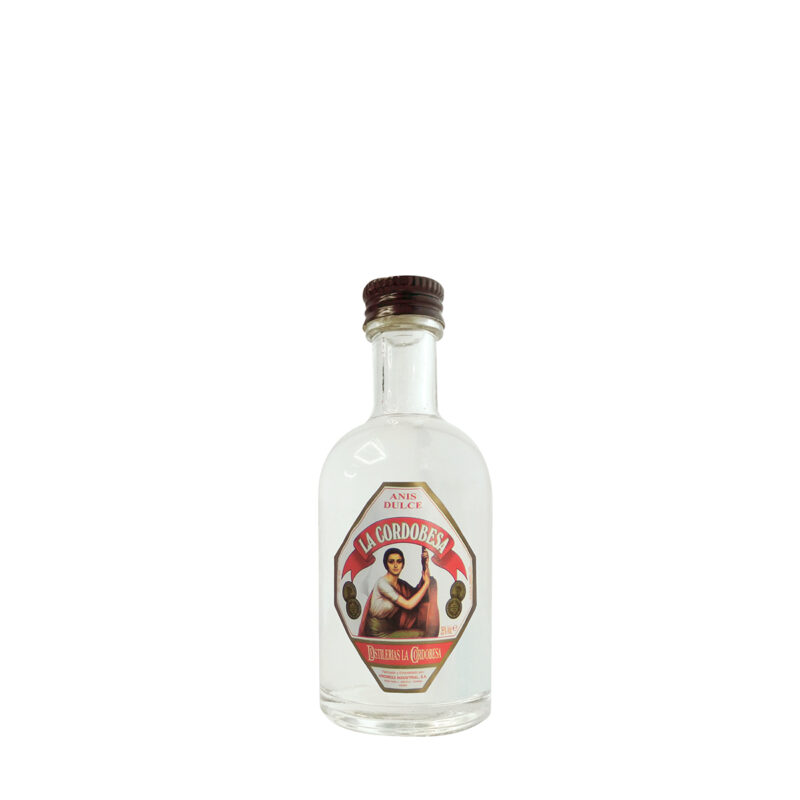 Anís Dulce La Cordobesa 5 cl miniatura con etiqueta octogonal