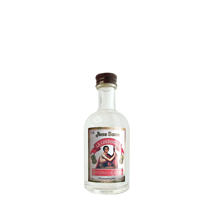 Anís Seco La Cordobesa 5 cl miniatura con etiqueta de la cordobesa
